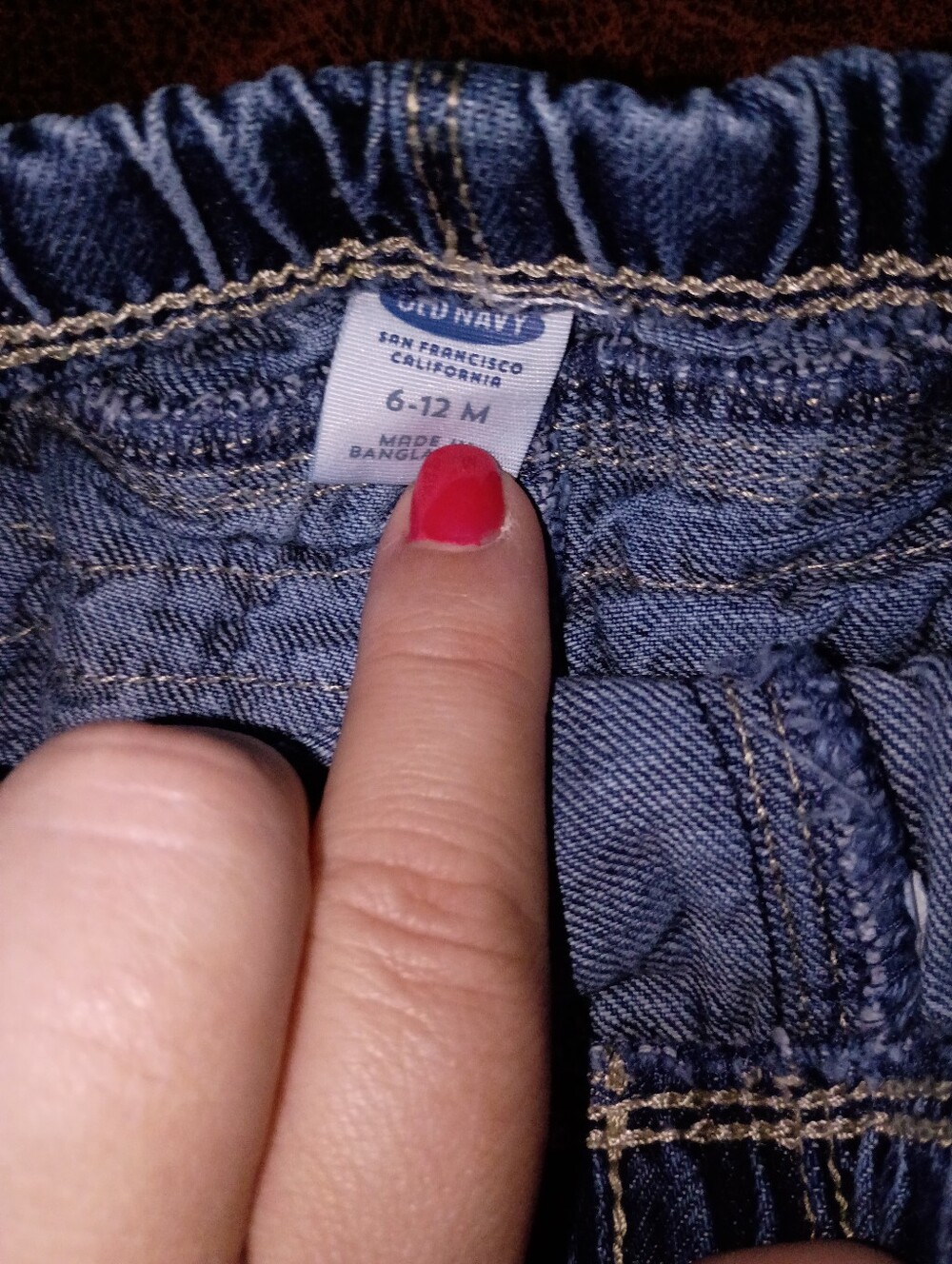 Baby Denim Ruffle Bloomers - Picture 2 of 3